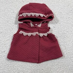 Catherine Malandrino Quilted Hooded Vest Baby Girls Size 3-6Month Outerwear